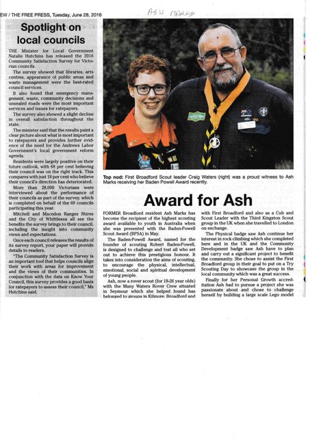 Award for Ash, archive scan 3