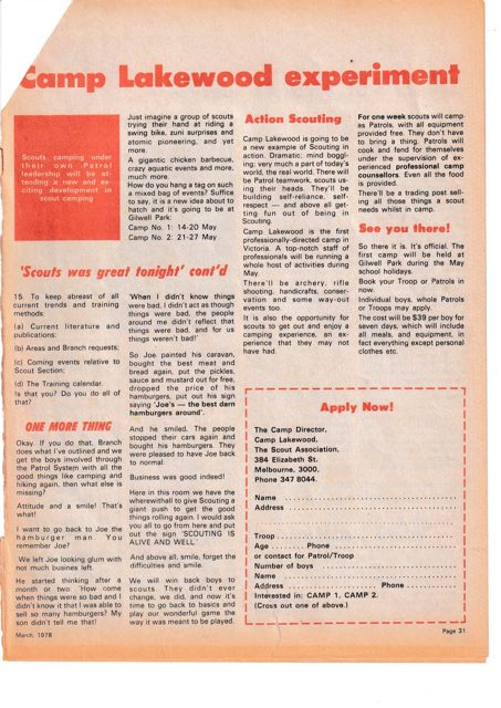 Gee, Mum, Scouts was great tonight!, archive scan 3