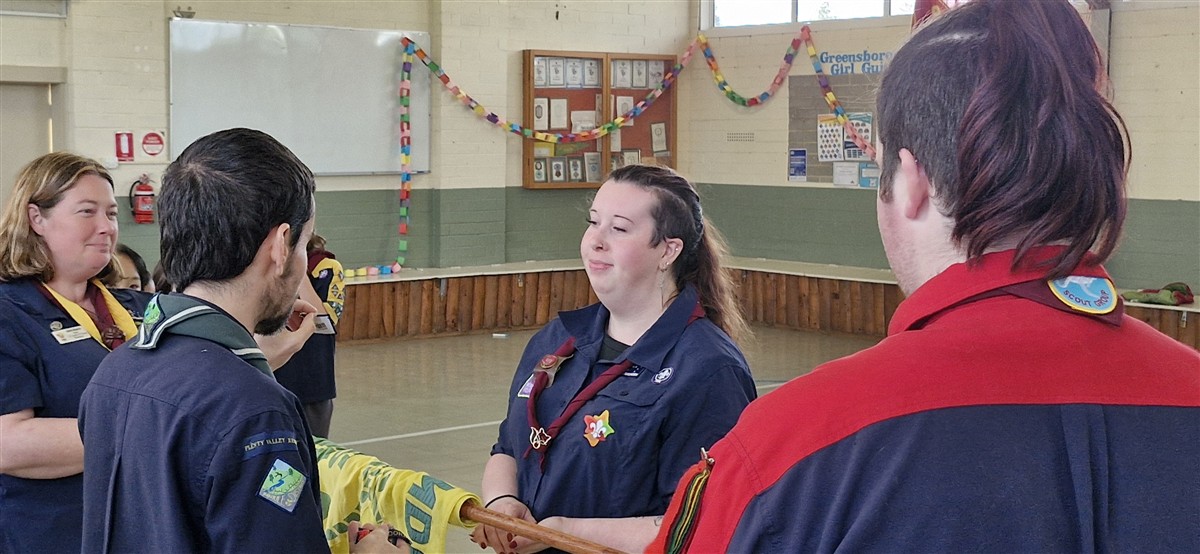 Adult volunteers supporting youth development