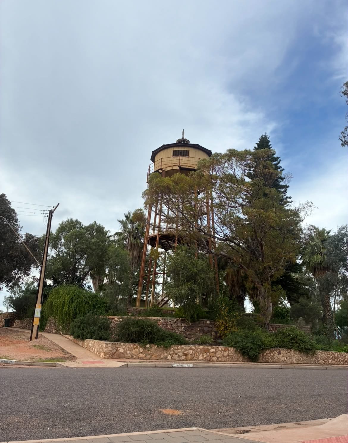 Historic elevated water tower in Port Augusta